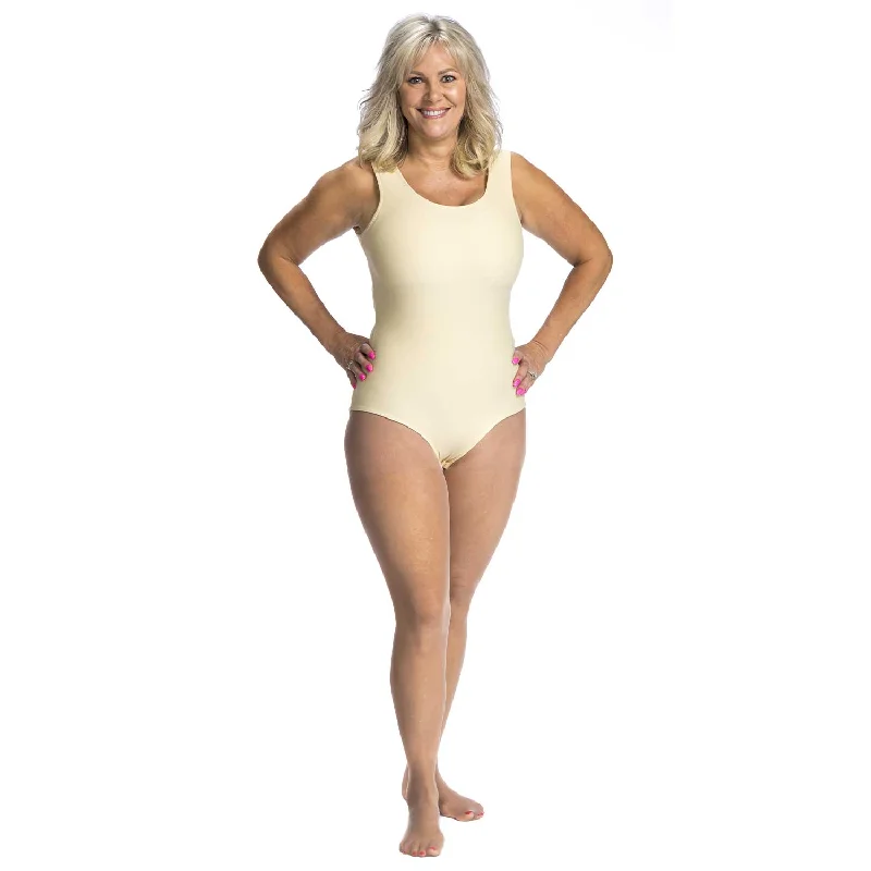 Wear Ease 1020 Ellen Compression Bodysuit Comfortable Lace Bodysuit Top