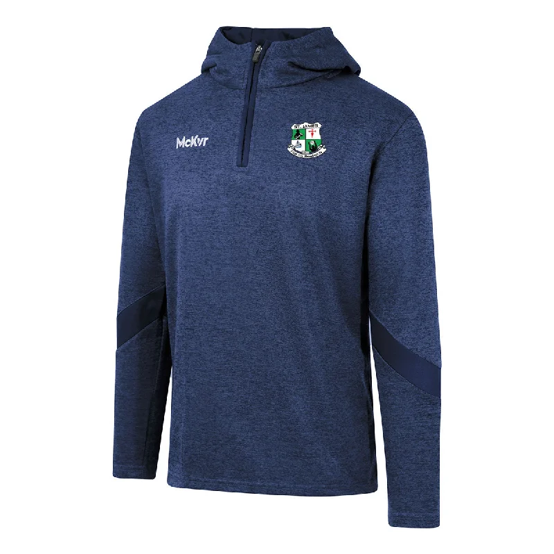 Mc Keever St James GAA Core 22 1/4 Zip Hoodie - Adult - Navy Hoodie with Sequins Glamorous Eye-catching