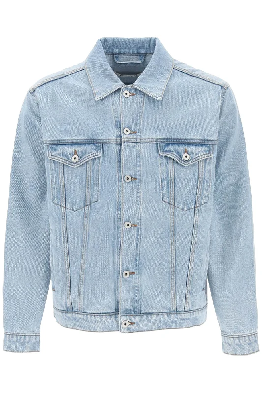 denim jacket for men 207JA001 D22 EVERGREEN ICE BLUE Zippered Front Buttoned Front Snap Front denim jacket for men 207JA001 D22 EVERGREEN ICE BLUE Zippered Front Buttoned Front Snap Front