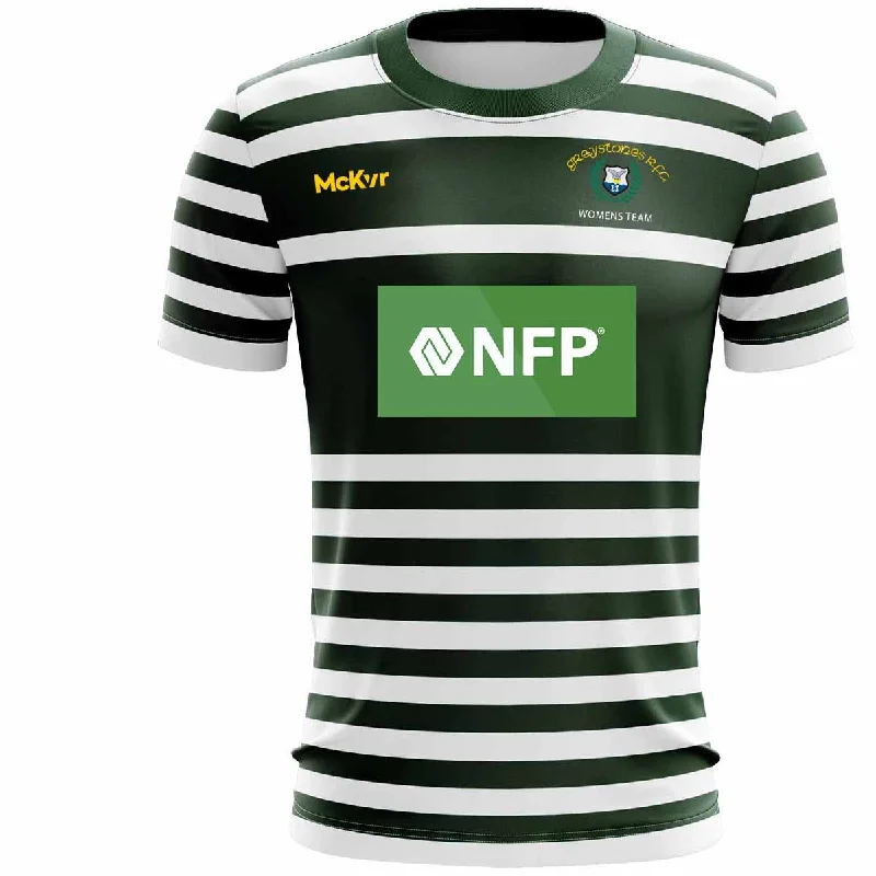 Mc Keever Greystones RFC Womens Playing Jersey - Adult - Green/White Recycled Jersey Tee