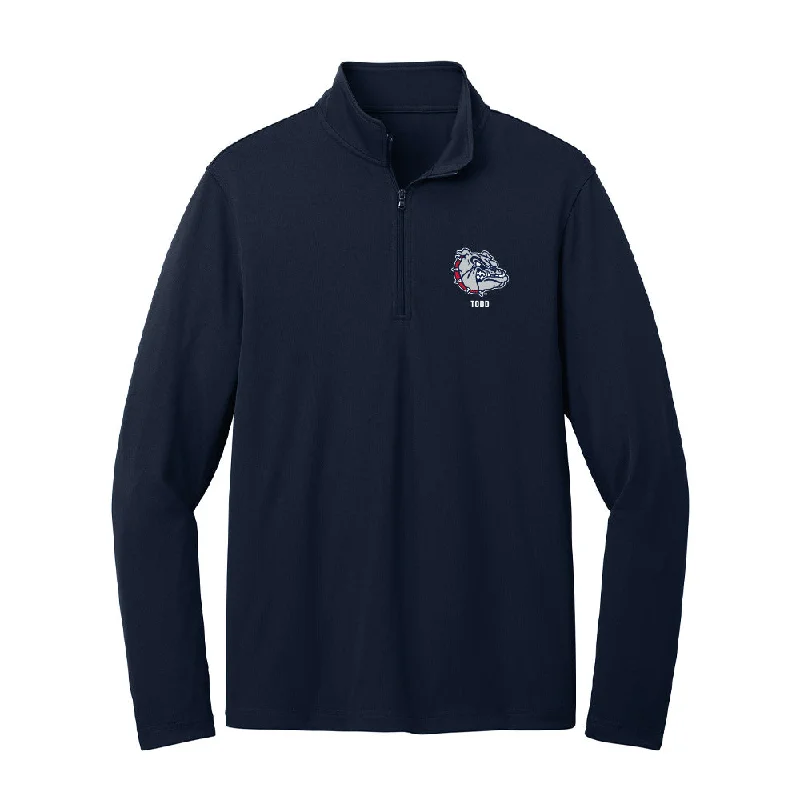 Gonzaga - NCAA Women's Soccer : Emily Todd - Lightweight Quarter Zip Jacket Elasticated Jacket Padded Jacket Insulated Jacket Gonzaga - NCAA Women's Soccer : Emily Todd - Lightweight Quarter Zip Jacket Elasticated Jacket Padded Jacket Insulated Jacket