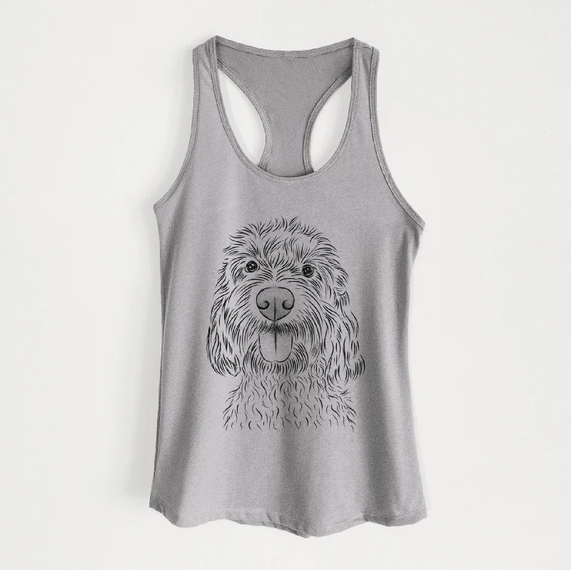 Clover the Cockapoo - Women's Racerback Tanktop high neck tank