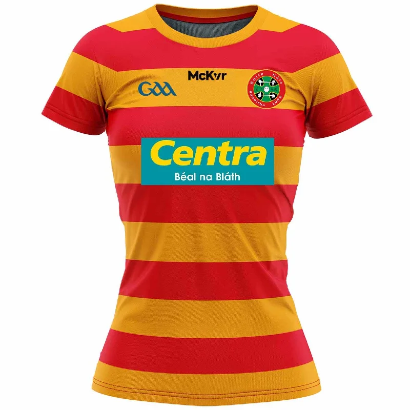 Mc Keever Newcestown GAA Underage Match Jersey 2 - Womens - Amber/Red Premium Jersey Tee