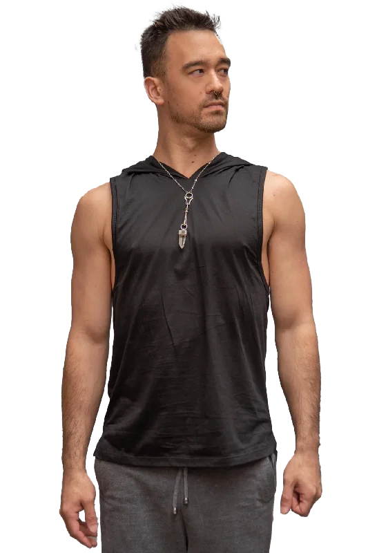 Five and Diamond Hooded Tank one shoulder tank