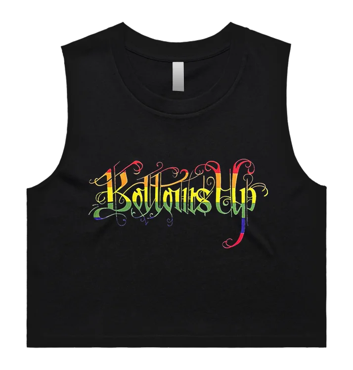 BOTTOMS UP - 'Pride' Crop Tank beige tank top