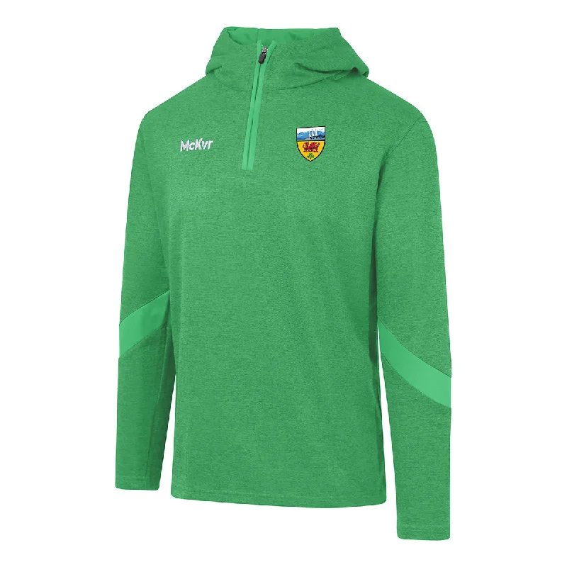 Mc Keever Gloucestershire GAA Core 22 1/4 Zip Hoodie - Adult - Green Hoodie with Hem Lace Feminine Delicate