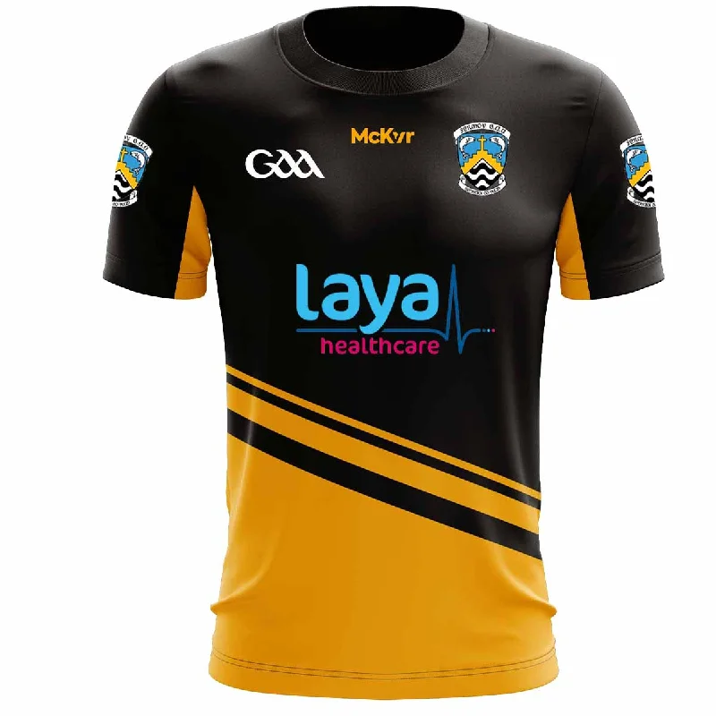 Mc Keever Fermoy GAA Home Jersey - Adult - Black Ash Gray Jersey Tee