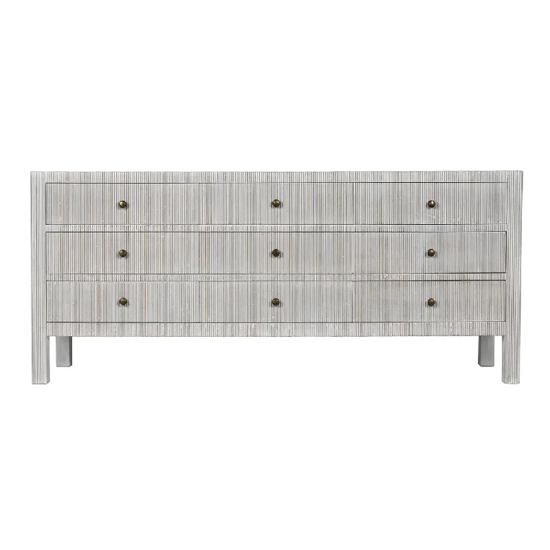 Conrad 9 Drawer Dresser - White Turtleneck Neckline Stylish