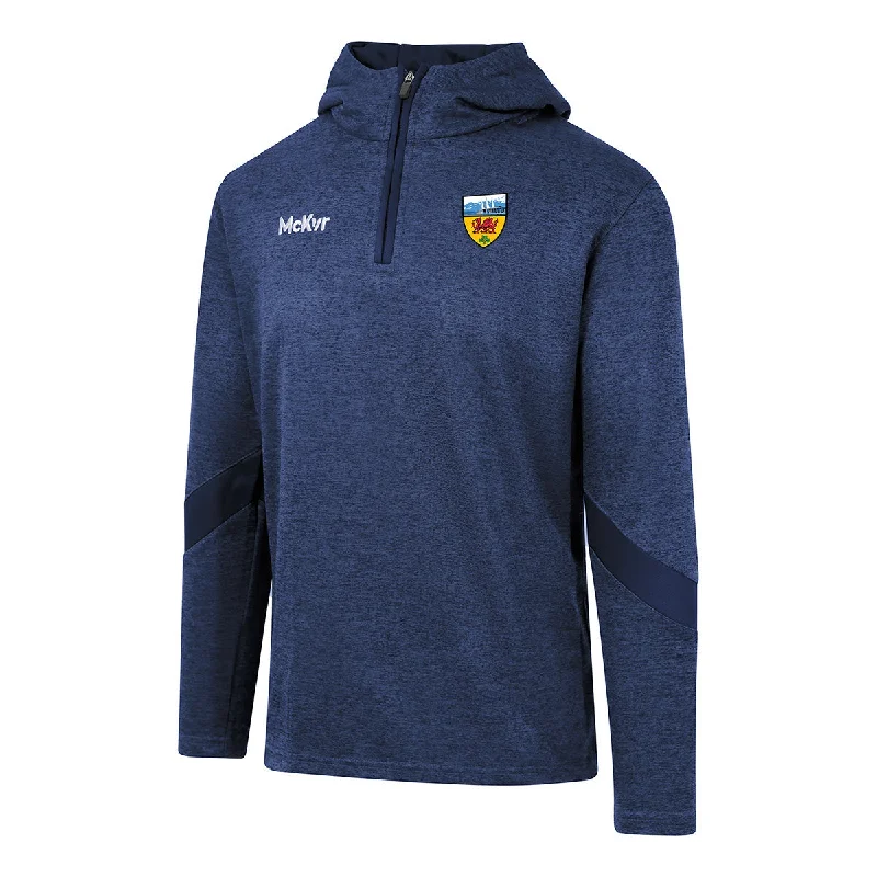 Mc Keever Gloucestershire GAA Core 22 1/4 Zip Hoodie - Adult - Navy Hoodie with Hem Ribbing Snug Secure