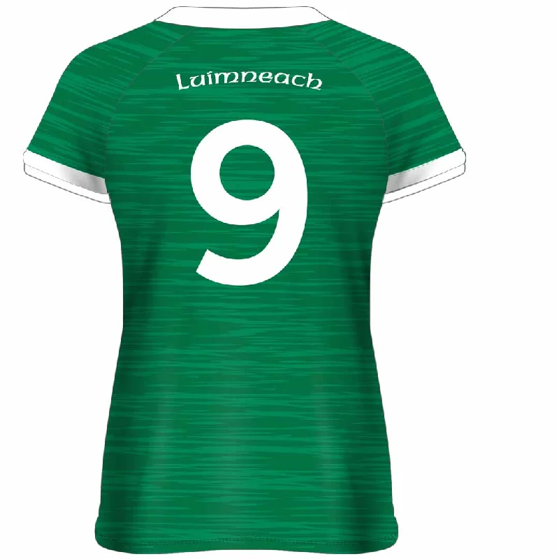 Mc Keever Limerick Camogie Official Numbered Jersey - Womens - Green/White Bright Color Jersey Top Mc Keever Limerick Camogie Official Numbered Jersey - Womens - Green/White Bright Color Jersey Top