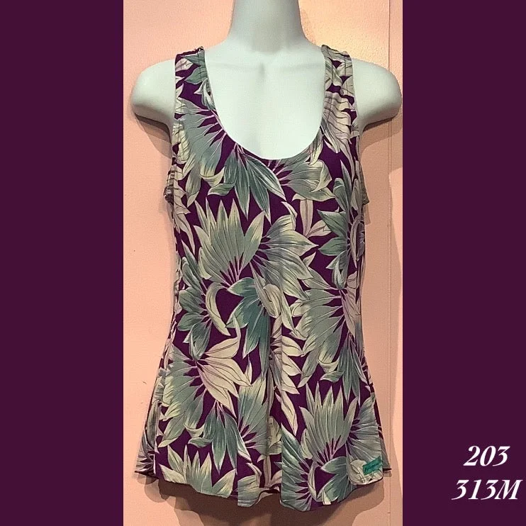 203 - 313M , Bias cut tank top white tank top