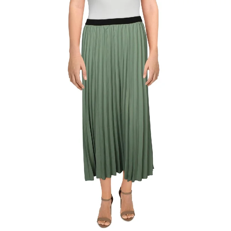 YAL New York Womens Pleated Long Maxi Skirt cashmere skirt soft