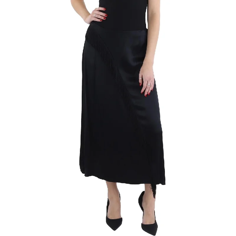 Vince Womens Midi Draped Asymmetrical Skirt maxi skirt elegant