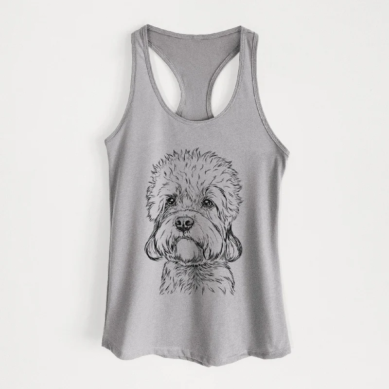 Sir Walter the Dandie Dinmont Terrier - Women's Racerback Tanktop white tank top