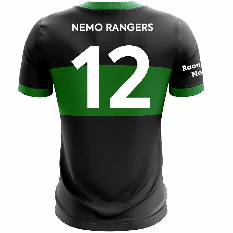 Mc Keever Nemo Rangers GAA Numbered Match Jersey - Adult - Black Player Fit Premium Jersey Tee