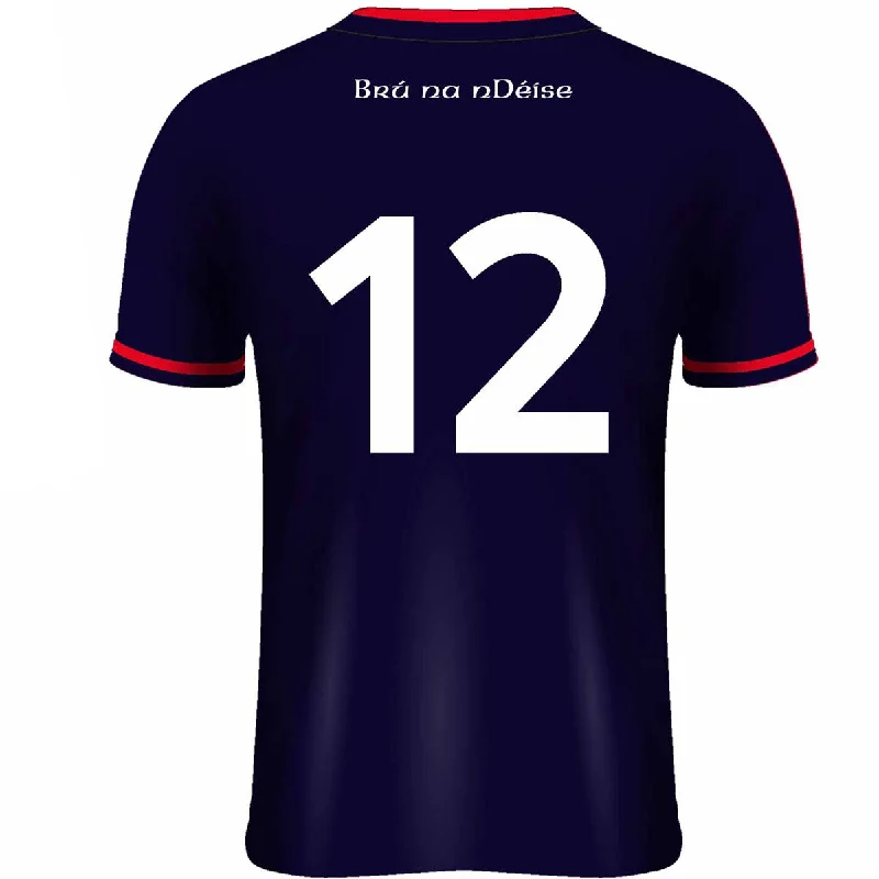 Mc Keever Bruff GAA, Limerick Numbered Playing Jersey - Womens - Navy Lavender Jersey Tee