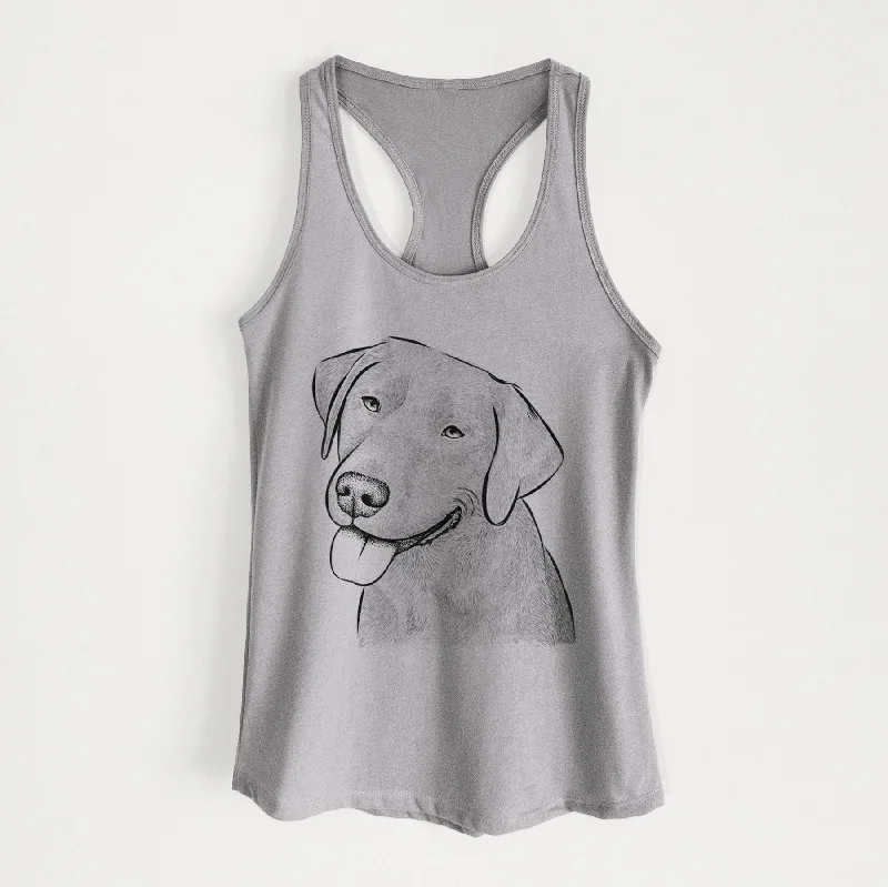 Zeppelin the Black Labrador - Women's Racerback Tanktop fashionable tank top
