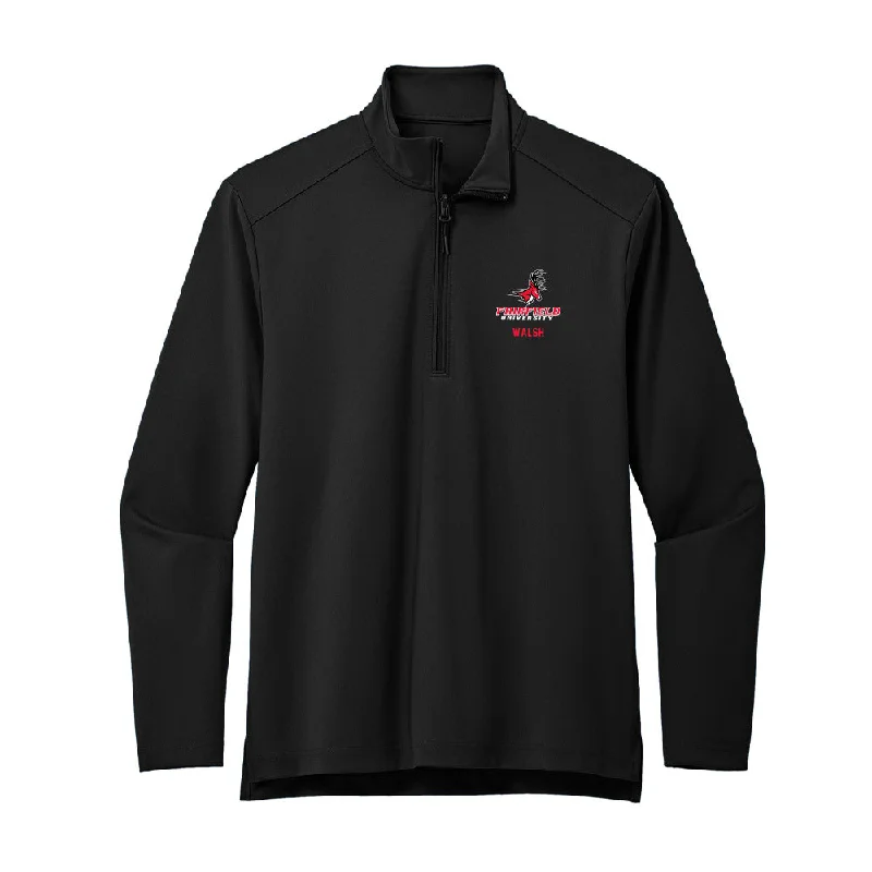 Fairfield - NCAA Women's Soccer : Ashlyn Walsh - Premium Quarter Zip Jacket Satin Jacket Silk Jacket Chiffon Jacket