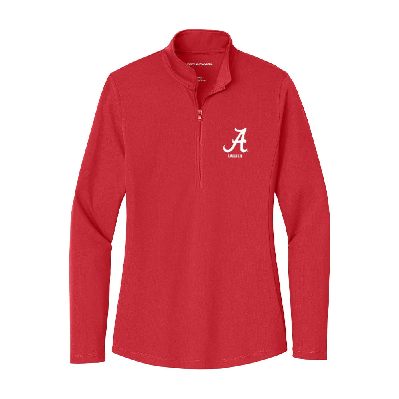 Alabama - NCAA Women's Soccer : Coralie Lallier - Women's Lightweight Quarter Zip Jacket Jacket Blazer Coat Alabama - NCAA Women's Soccer : Coralie Lallier - Women's Lightweight Quarter Zip Jacket Jacket Blazer Coat