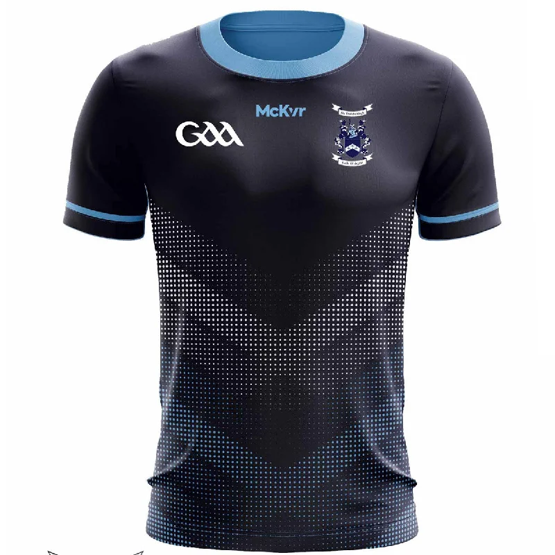 Mc Keever Ballyhegan Davitts GAA Training Jersey - Adult - Navy Matrix Player Fit Bamboo Jersey Tee