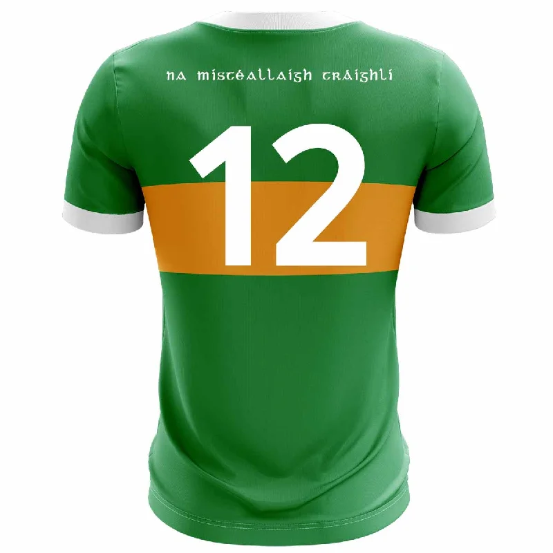 Mc Keever John Mitchels GAA Numbered Match Jersey - Adult - Green Scoop Neck Jersey Top