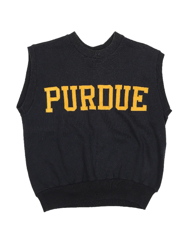 Purdue Navy Sweater Vest Machine Wash Dry Clean Hand Wash