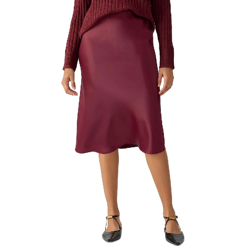 Sanctuary Womens Below Knee Pull On Midi Skirt denim skirt classic
