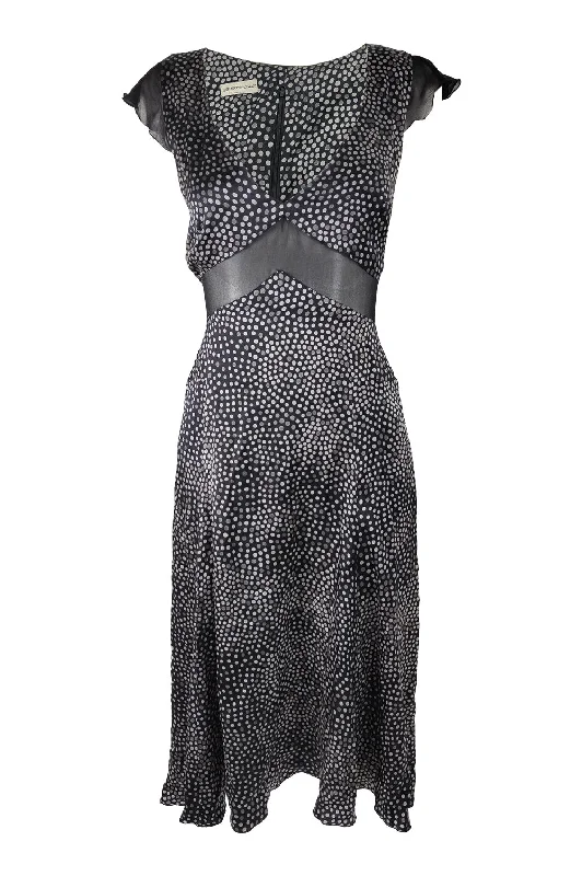 Emporio Armani Vintage Pure Silk Sheer Waist Dress, A/W 2004 Pencil Office Professional Emporio Armani Vintage Pure Silk Sheer Waist Dress, A/W 2004 Pencil Office Professional