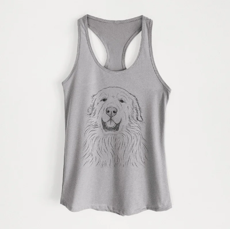 Horton the Great Pyrenees - Women's Racerback Tanktop flowy tank top