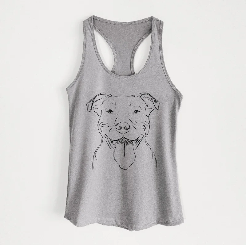 Major the Pitbull - Women's Racerback Tanktop rhinestone tank top