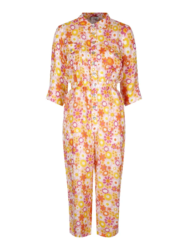Goldenrode Dress - Soltråle Floral Print girly