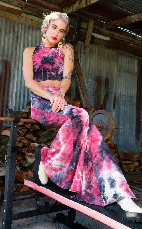 Magenta Crush Suede Crop Tank Top rhinestone tank top
