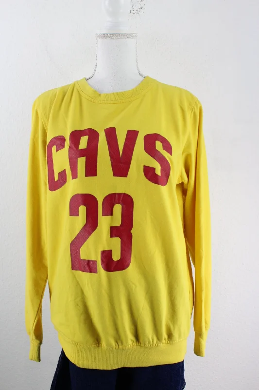 Vintage Cavs Sweatshirt (L) Hoodie with Hidden Zipper Minimalist Clean