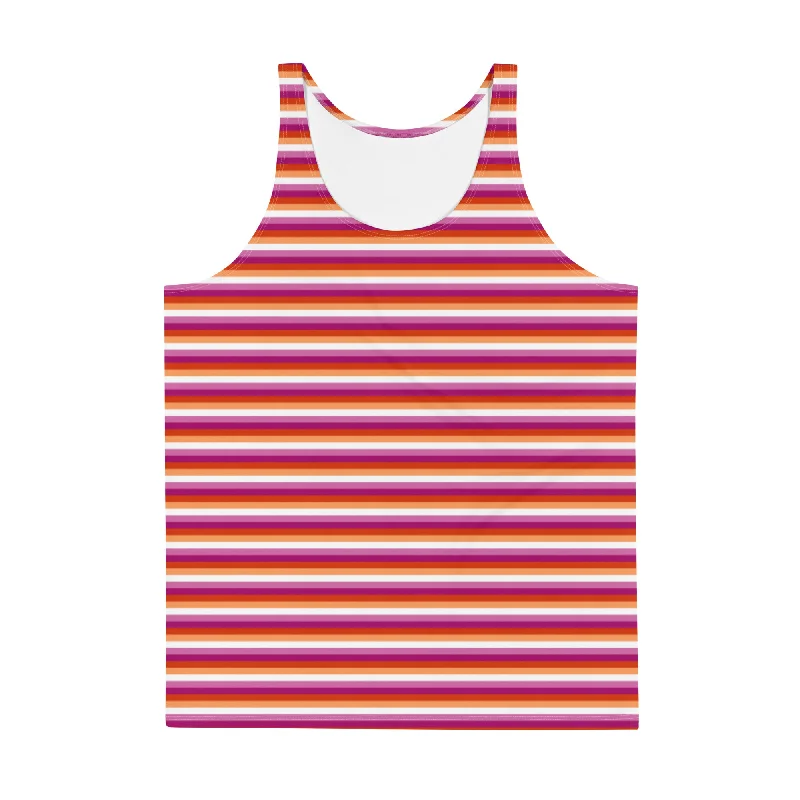 Lesbian Flag Tank Top v-neck tank top