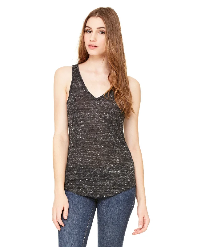 Bella + Canvas B8805 Ladies' Flowy V-Neck Tank cutout tank top