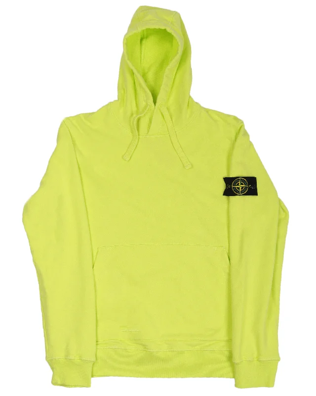 Cotton Hooded Sweatshirt Hoodie with Hem Contrast Bold Stylish