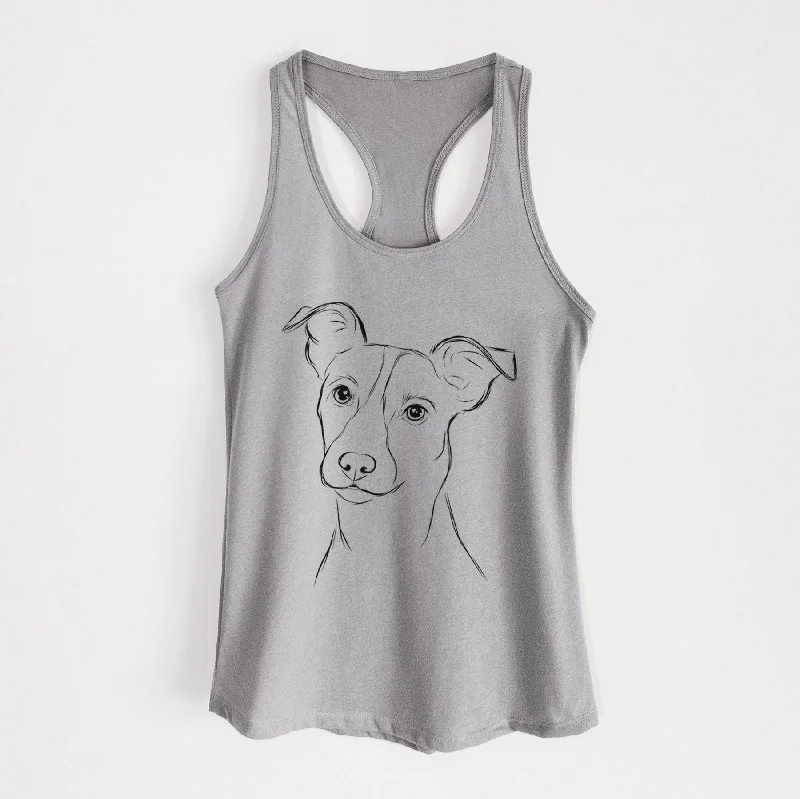 Max the Jack Russell Terrier - Women's Racerback Tanktop glitter tank top
