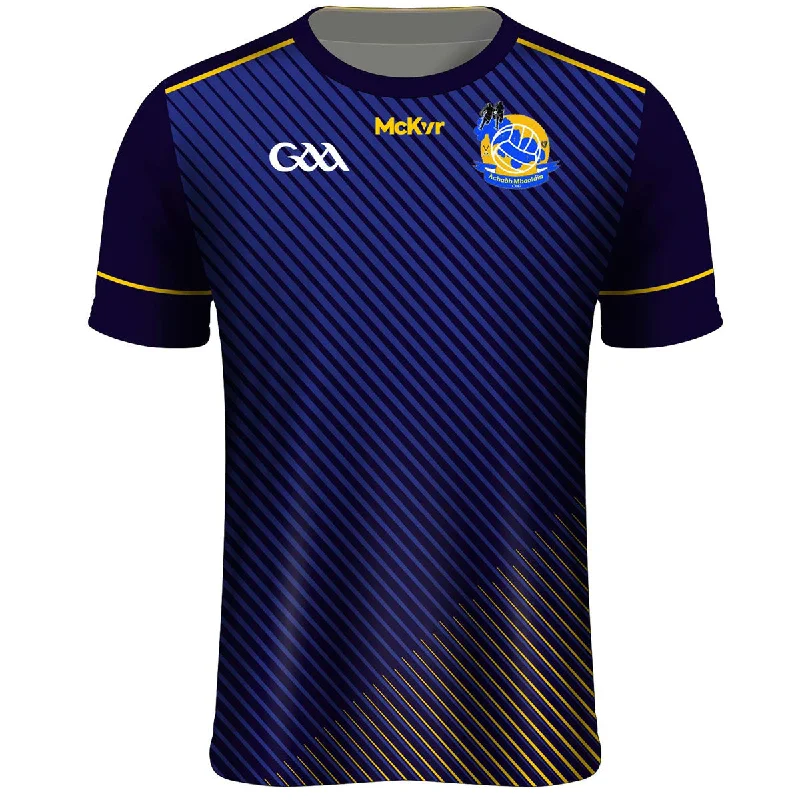 Mc Keever Aughawillan GAA, Leitrim Training Jersey - Womens - Royal Silver Jersey Tee
