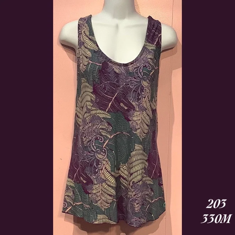 203 - 330M , Bias cut tank top flirty tank top