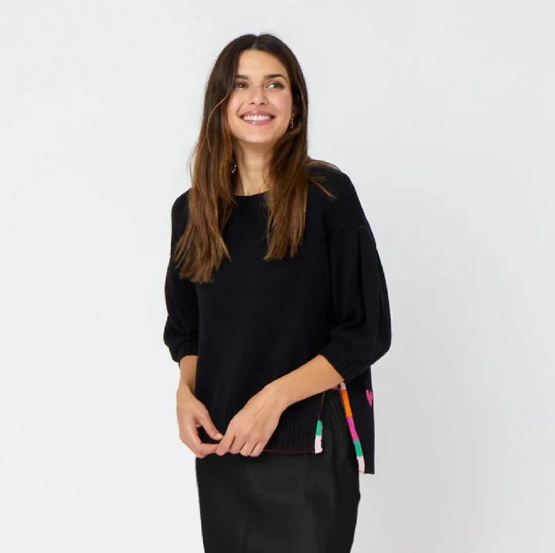 Kerri Rosenthal Chloe Sweater Polka Dot Checkered Tartan