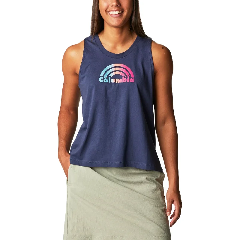 Women's Columbia North Cascades Tank Nocturnal Rainbow Shimmer stylish tank top