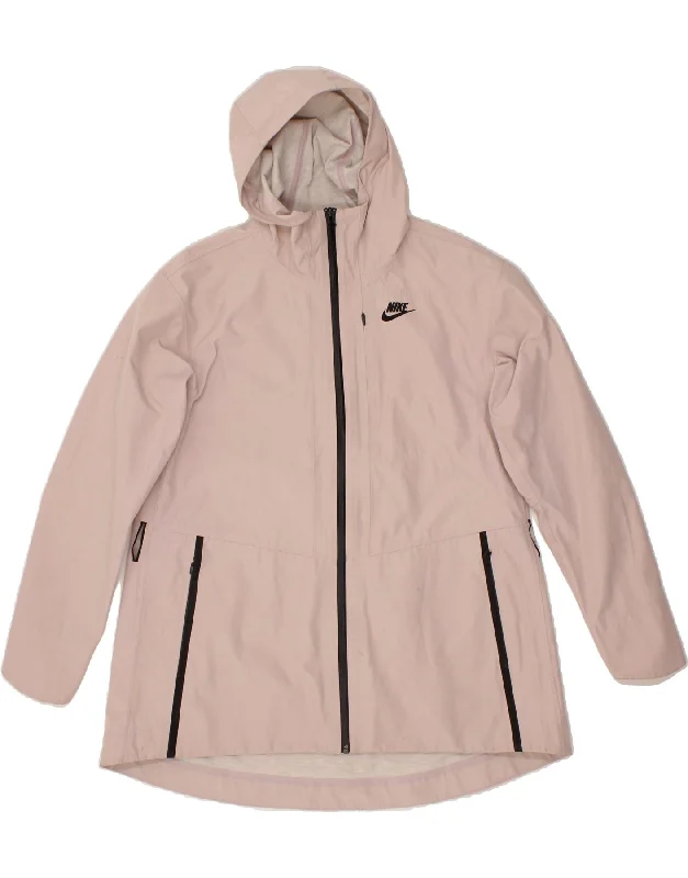 NIKE Womens Hooded Rain Jacket UK 10 Small Pink Nylon Faux Fur Jacket Real Fur Jacket Shearling Jacket NIKE Womens Hooded Rain Jacket UK 10 Small Pink Nylon Faux Fur Jacket Real Fur Jacket Shearling Jacket