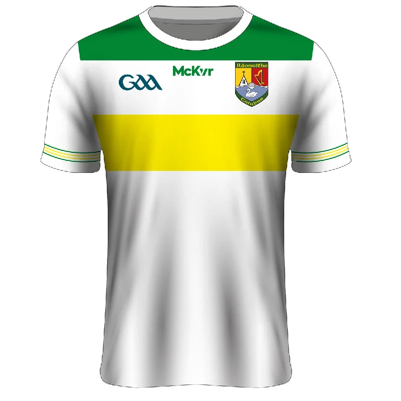 Mc Keever Carbery Rangers GAA Training Jersey - Adult - White Player Fit Polo Neck Jersey Top