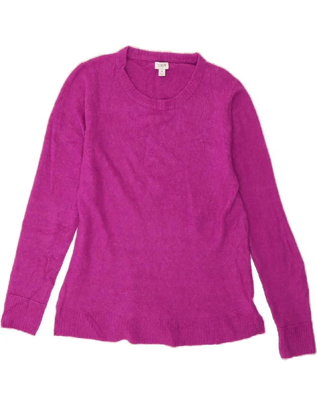J. CREW Womens Crew Neck Jumper Sweater UK 12 Medium Pink Acrylic Ribbed Striped Patterned J. CREW Womens Crew Neck Jumper Sweater UK 12 Medium Pink Acrylic Ribbed Striped Patterned