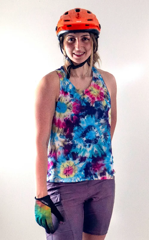 swifly tech tank - breathable lightweight sporty design cold shoulder tank