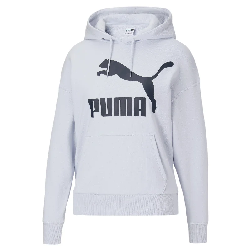 PUMA Women's Classics Logo Hoodie Hoodie with Strings Custom Fit Adjustable