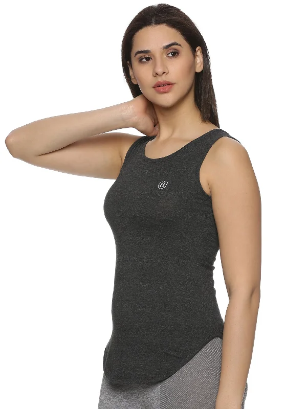 Women UPF Sun Protection Eco Friendly Yoga Sleeveless Stylish Tank Top cherry red tank