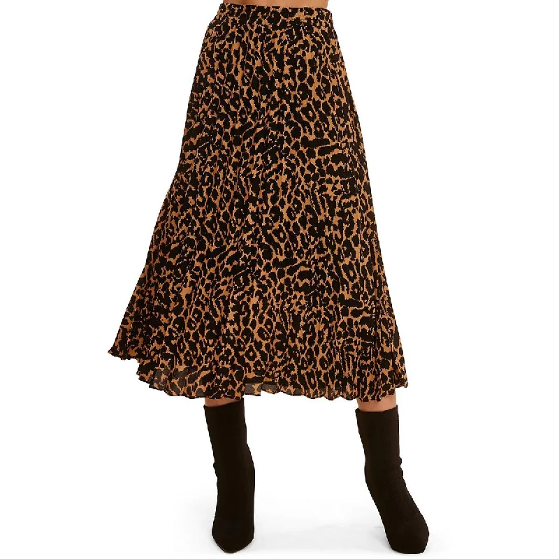 Fever Womens Pleated Long Maxi Skirt cotton skirt soft