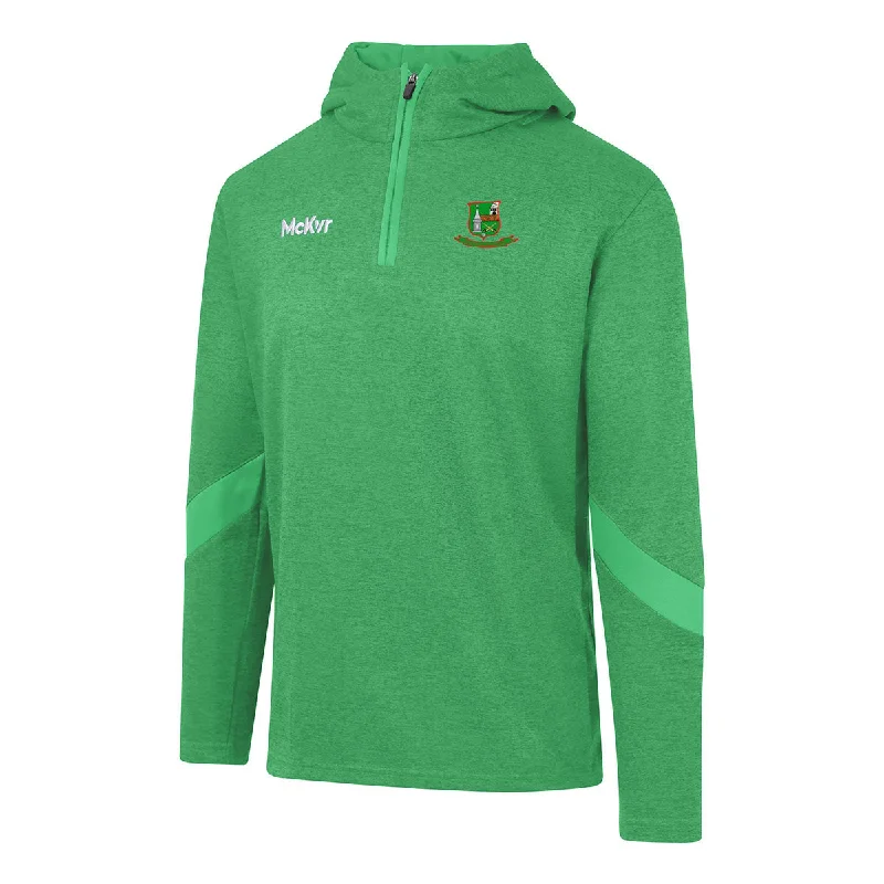 Mc Keever Fr O'Neills GAA Core 22 1/4 Zip Hoodie - Adult - Green Hoodie with Ribbed Hem Stretchable Secure