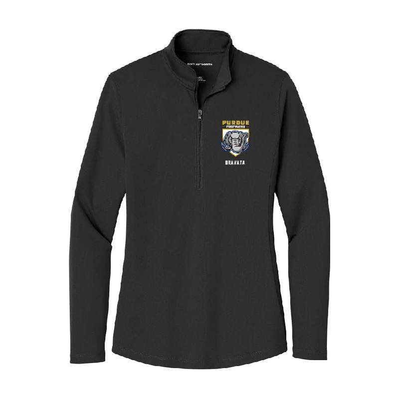 PFW - NCAA Women's Soccer : Madelyn Bravata - Women's Lightweight Quarter Zip Jacket Chenille Fabric Brocade Fabric Lace Fabric